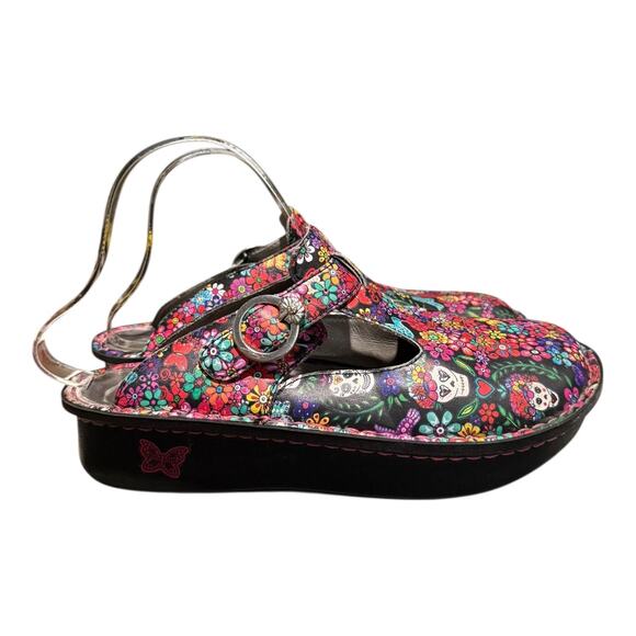 Alegria Women's Classic Loretta Leather Clog 8-8.5 M US Ofrenda Print Nursing - Picture 2 of 11